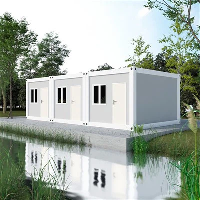 Pakkett ċatt tal-Mobile Container House Azzar ħafif u ħġieġ